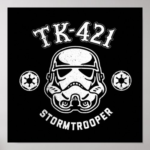 Galactic Empire Stormtrooper TK_421 Retro Graphic Poster