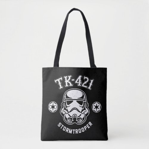 Galactic Empire Stormtrooper TK_421 Retro Graphic Tote Bag