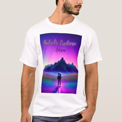Galactic Explorer  design galaxy dream T shirt