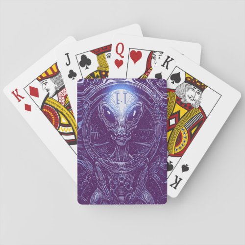 Galactic Extraterrestrial  Poker Cards