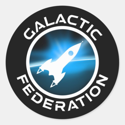 Galactic Federation Logo Classic Round Sticker