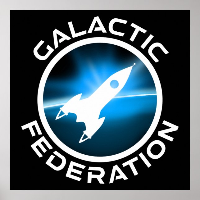 Galactic Federation Logo Poster (Front)