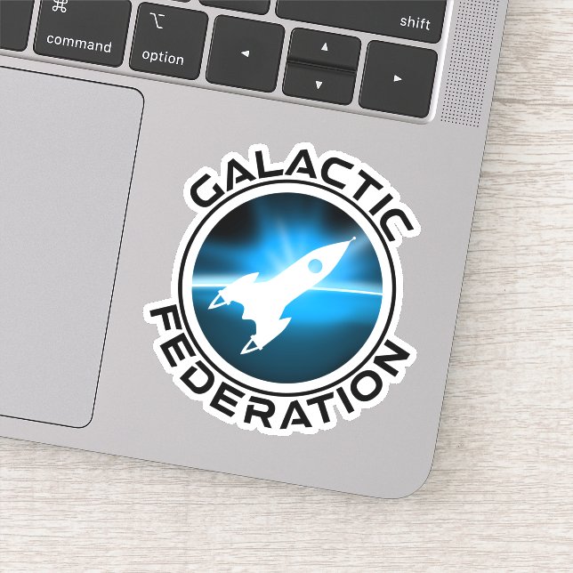 Galactic Federation Logo Sticker (Detail)