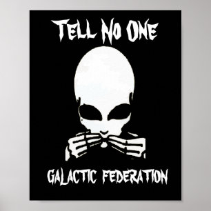 Galactic Federation, tell No One, edit text, Poster