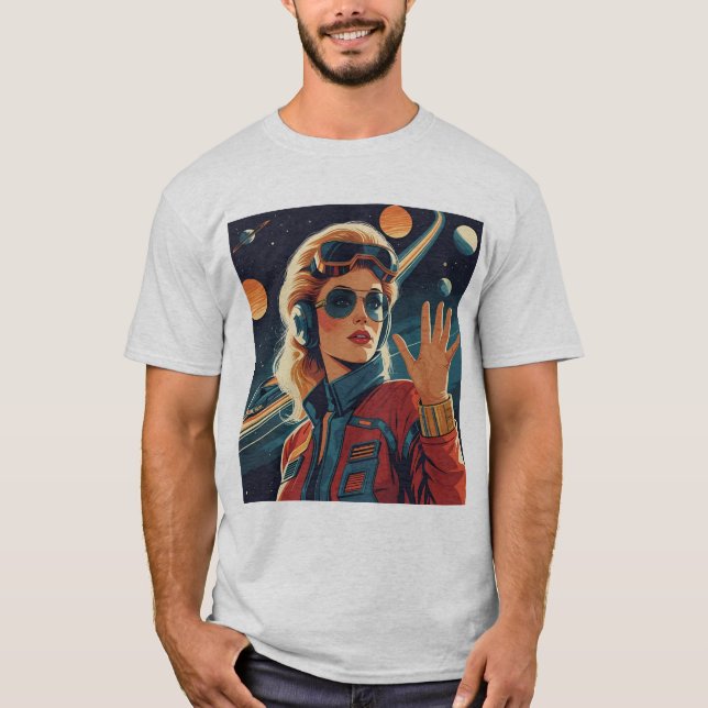 Galactic Femme Astronaut T-Shirt (Front)
