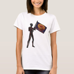 Galactic Flagbearer Cosmic Warrior Design T-Shirt