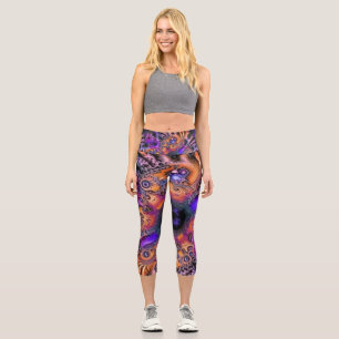Galactic fractals1 capri leggings