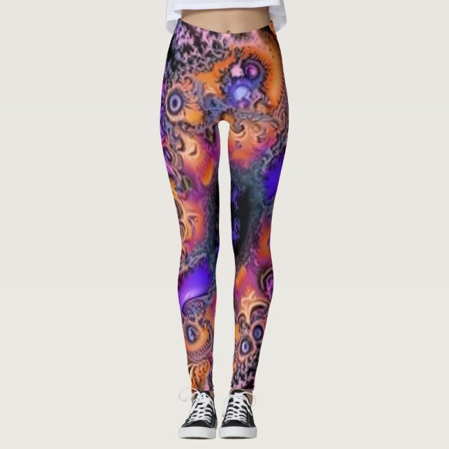 Galactic Fractals Leggings (Front)
