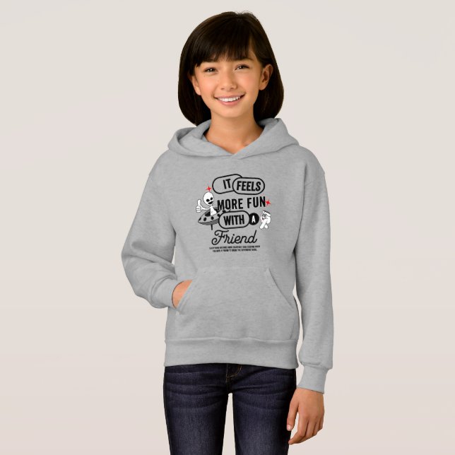 Galactic Friends Space | Kids  Hoodie (Front Full)