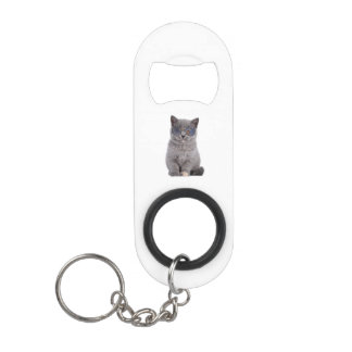 Galactic Gaze The Stellar Kitty in Sunglasses Keychain Bottle Opener