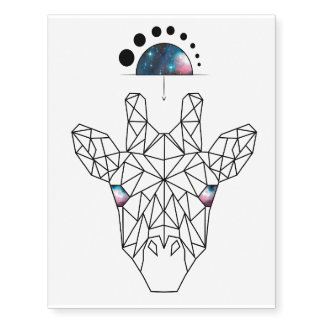 Galactic Giraffe Temporary Tattoos