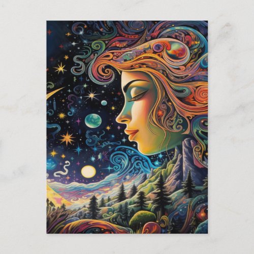 Galactic Goddess Postcard