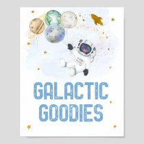 Galactic Goodies Astronaut Outer Space Birthday Poster