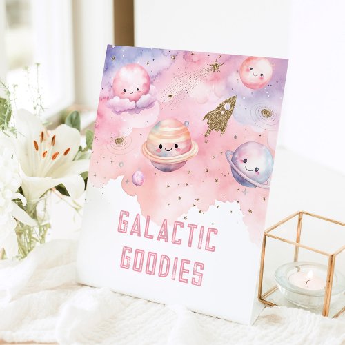 Galactic Goodies Outer Space planets Pedestal Sign