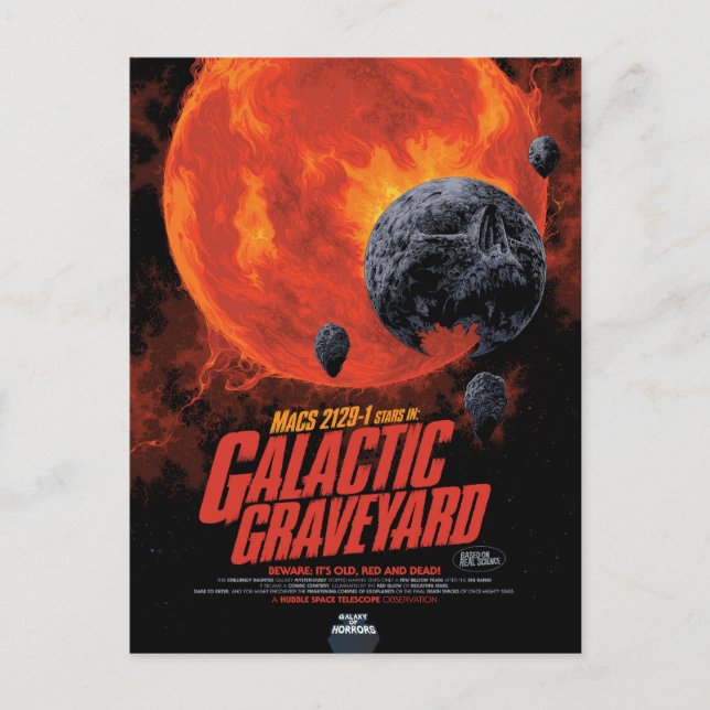 Galactic Graveyard Poster, Macs 2129-1. Postcard (Front)
