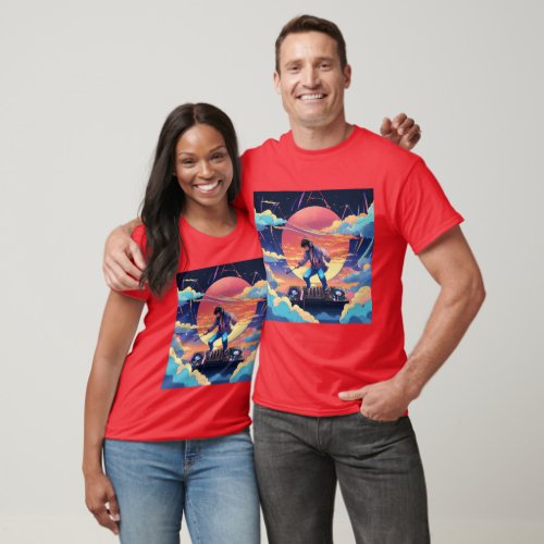 Galactic Grooves Journey through Soundscapes T_Shirt