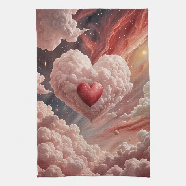 Galactic Heart Kitchen Towel (Vertical)