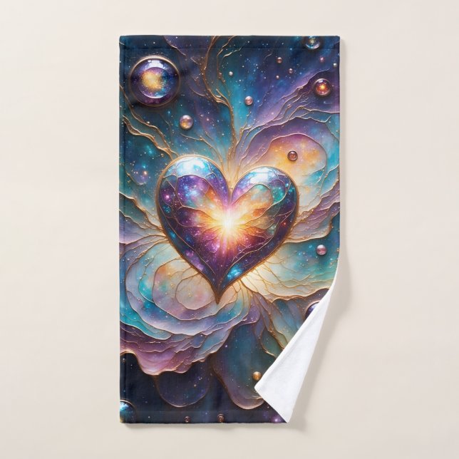 Galactic Heart of the Universe Bath Towel Set (Hand Towel)