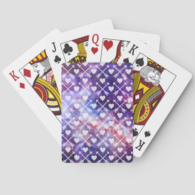 Galactic Hearts and Arrows Poker Cards (Back)