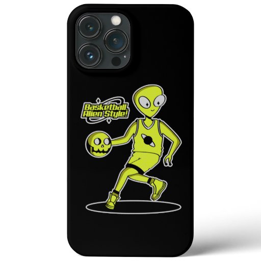 Galactic Hoops Invader: Basketball Alien Style  iPhone 13 Pro Max Case