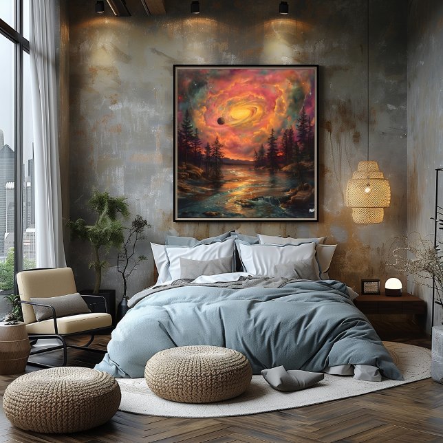 Galactic Lake: Impressive and Surreal Poster (Creator Uploaded)
