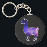 Galactic Llama Keychain<br><div class="desc">Presenting Galactic Llama
Let Loose Your Inner Llama</div>