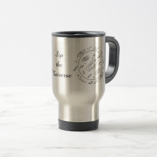 Galactic Minimalist Tumbler – Customizable Text  Travel Mug