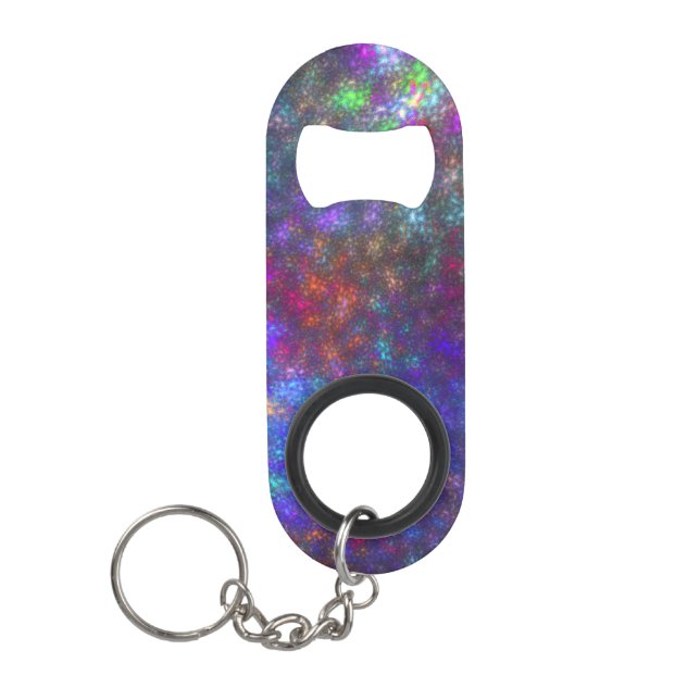 Galactic Mosaic Keychain Bottle Opener (Front)