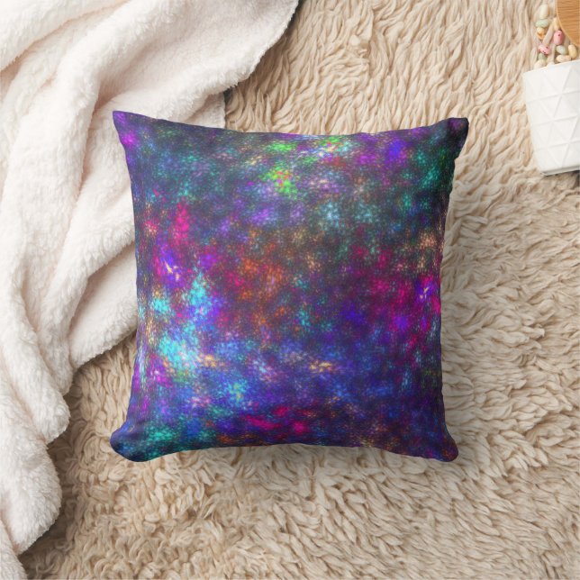 Galactic Mosaic Throw Pillow (Blanket)