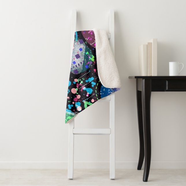 Galactic Neighborhood: Abstract Art  Sherpa Blanket (In Situ)