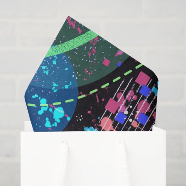 Galactic Neighborhood: Abstract Art  Tissue Paper (Gift Bag)