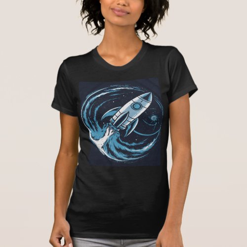 Galactic Odyssey A Retro Space Exploration T_Shirt