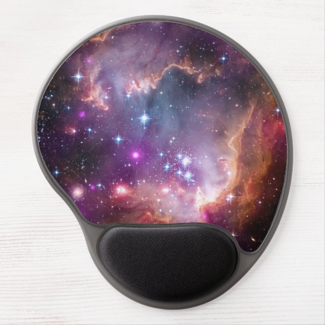 Galactic Outer Space Purple Gel Mouse Pad (Front)
