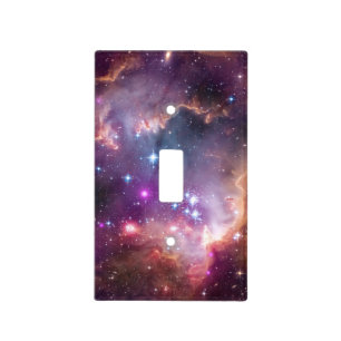 Galactic Outer Space Purple Nebulae Light Switch Cover