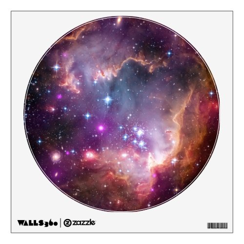 Galactic Outer Space Purple Wall Sticker