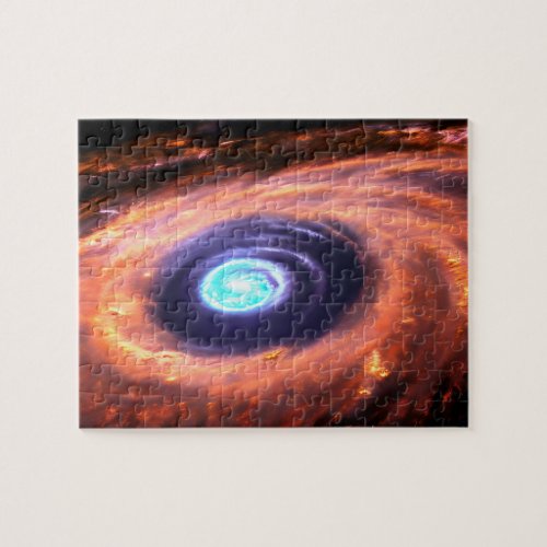 Galactic purple vivid colors blackhole cosmic spin jigsaw puzzle