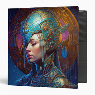 Galactic Queen Science Fiction Fantasy Art 3 Ring Binder