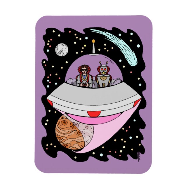 Galactic Road Trip 2018 Magnet (Vertical)