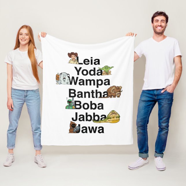 Galactic Roll Call Fleece Blanket (In Situ)