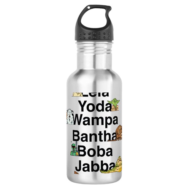 Galactic Roll Call Stainless Steel Water Bottle (Front)