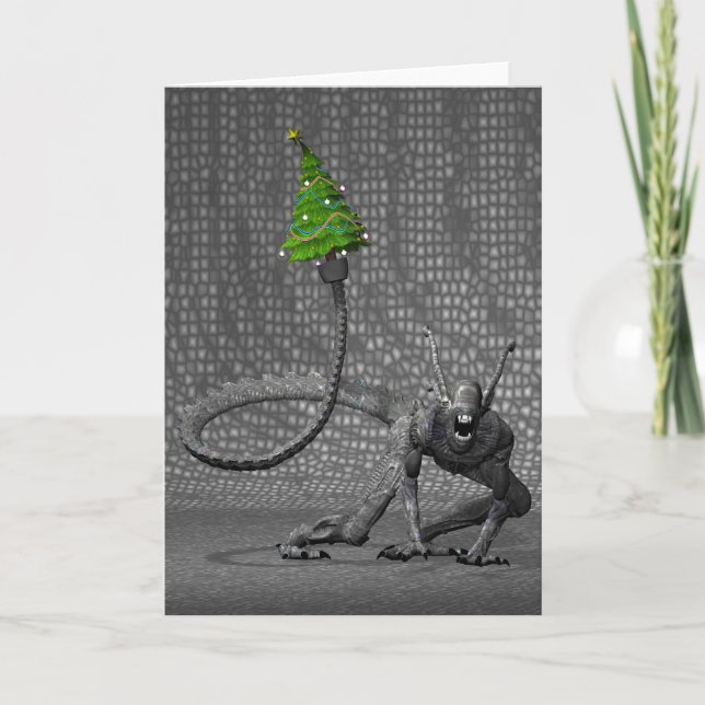 Galactic Santa Claus Holiday Card (Front)