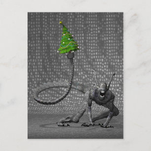 Galactic Santa Claus Holiday Postcard