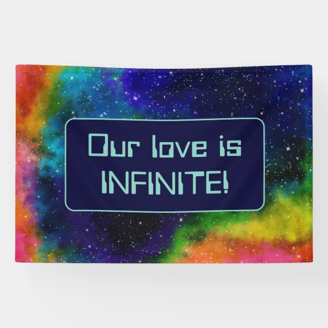 Galactic Sci-Fi Wedding Banner (Horizontal)