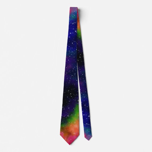 Galactic Sci-Fi Wedding Neck Tie (Front)