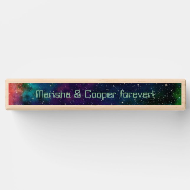 Galactic Sci-Fi Wedding Topple Tower (Front)