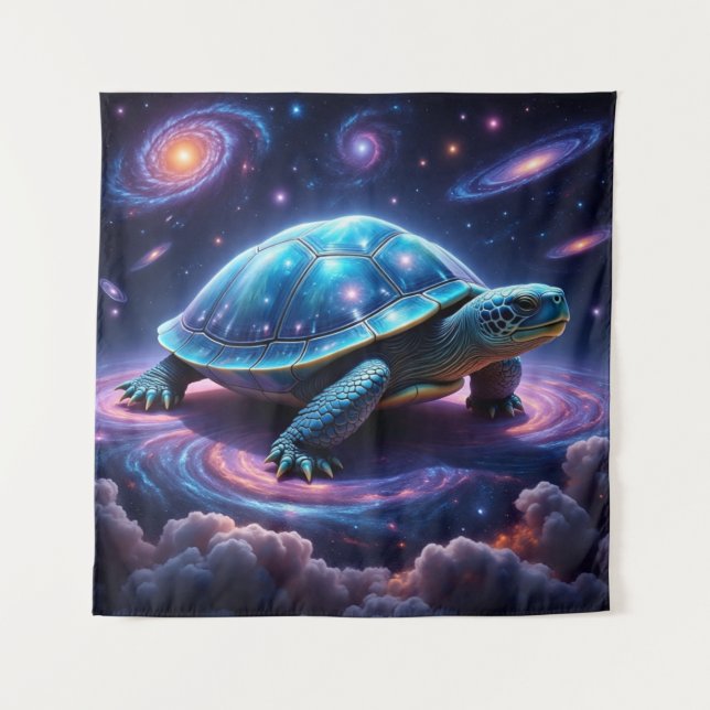 Galactic Sea Turtle Tapestry (Front)