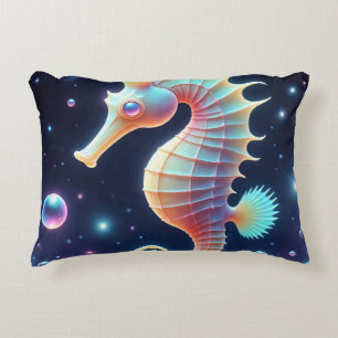 Galactic Seahorse  Accent Pillow