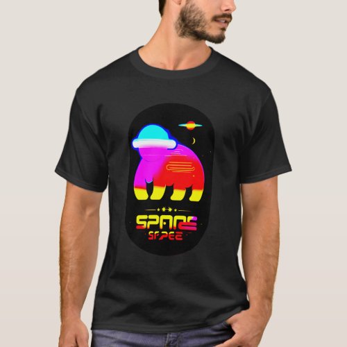 Galactic Sheep Neon Dreams T_Shirt
