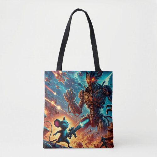 Galactic Showdown Tote Bag