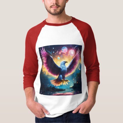 Galactic Soaring The White Giant Eagles Journey T_Shirt